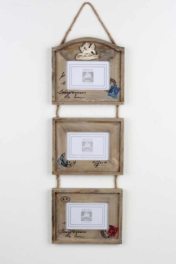 Závesný foto rámček na tri fotografie 58cm