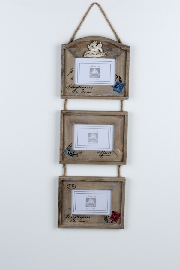 Závesný foto rámček na tri fotografie 58cm