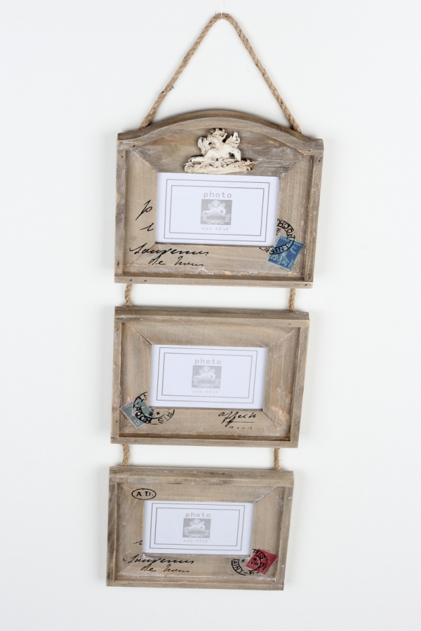 Závesný foto rámček na tri fotografie 58cm