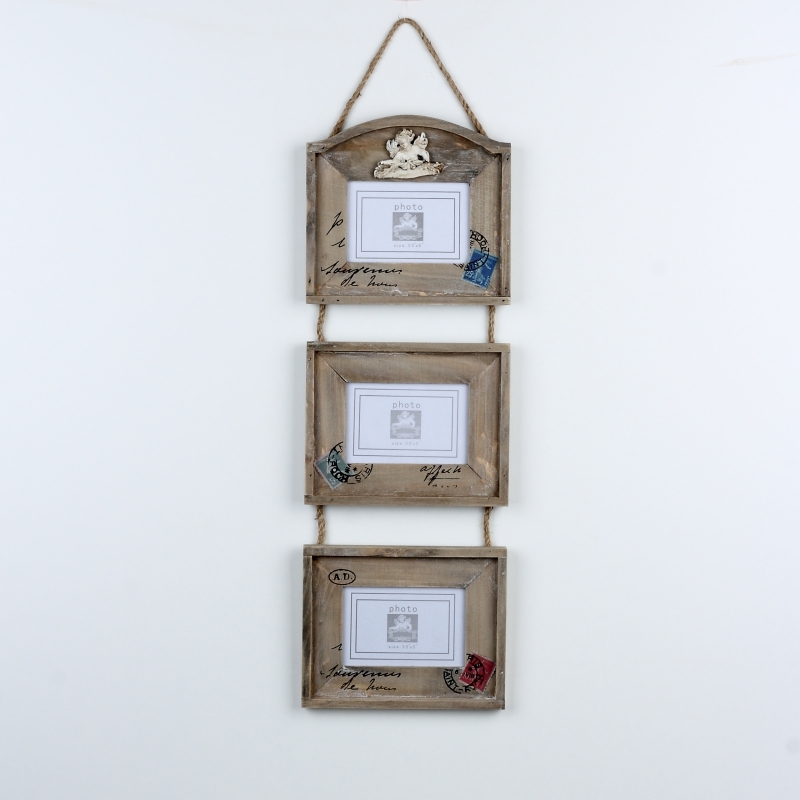 Závesný foto rámček na tri fotografie 58cm