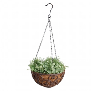 Závesný kôš na kvety liatinový 30cm - 2,55kg