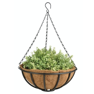 Závesný kvetináč kovový 36cm