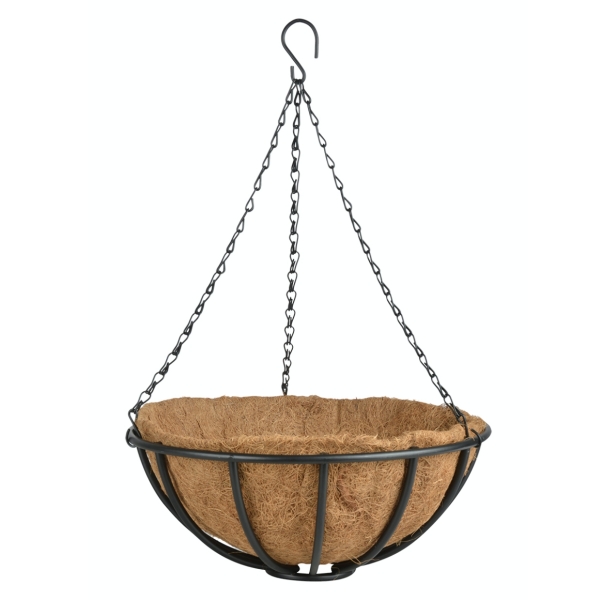 Závesný kvetináč kovový 36cm