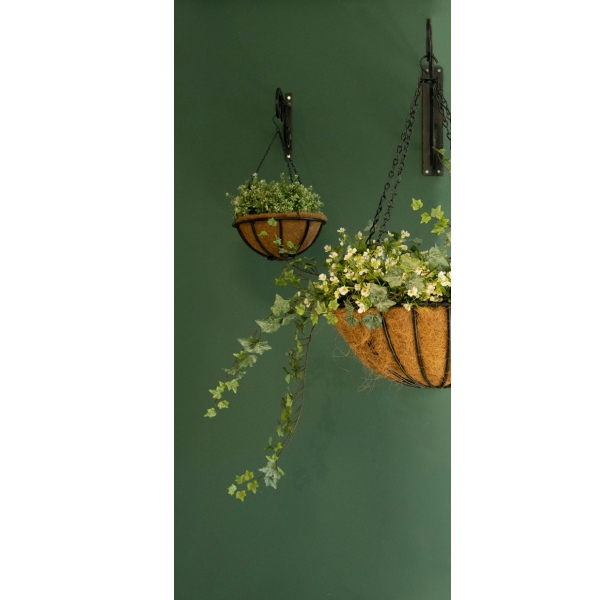 Závěsný květináč ocelový s konzolou 60cm