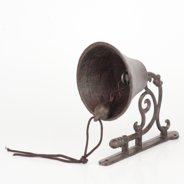 Závesný liatinový zvonček 18x10x19,5cm