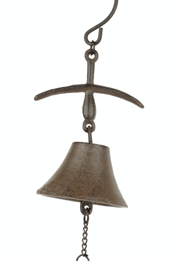 Závesný zvonček liatinový motýlik