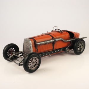 Závodné autíčko - červené plechové 33cm