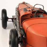 Závodné autíčko - červené plechové 33cm