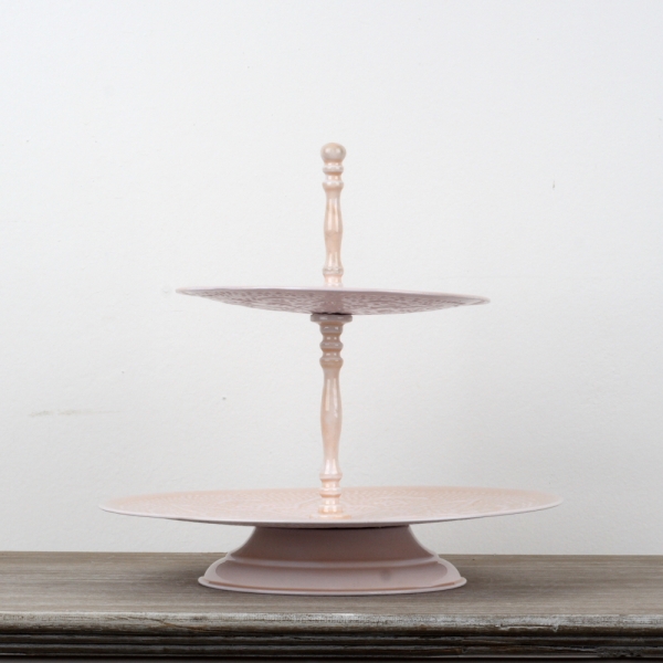 Zdobený etažér 2 poschodia 26cm