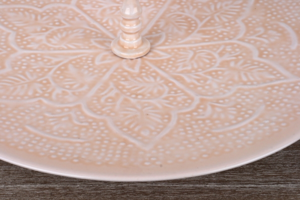 Zdobený etažér 2 poschodia 26cm