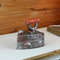 Žehlička retro- pokladnička 15x14 cm