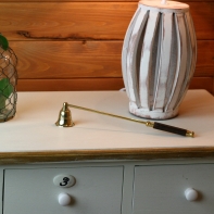 Zhasínátko na sviečky mosadz 28 cm