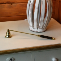 Zhasínátko na sviečky mosadz 28 cm