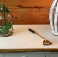 Zhasínátko na sviečky mosadz 28 cm