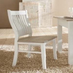Židle bílá Novaline k jídelnímu stolu 44x94x42cm - poškozená (noha)