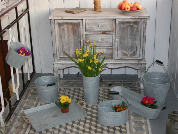 Zinkový kýblik 23cm