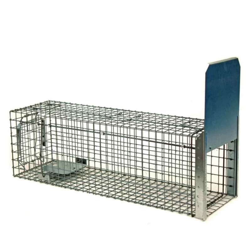 Živolovná pasca na kuny, lasičky a potkany – sklopec 80 × 26 × 26 cm