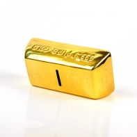 Zlatá tehla pokladnička 16cm
