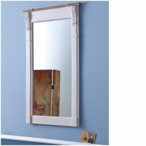 Zrkadlo biele 60x100x4cm