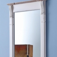 Zrkadlo biele 60x100x4cm