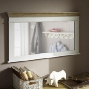 Zrkadlo biele horizontálne Novaline 90x60x4,5cm