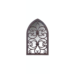 Zrkadlo lomený oblúk dekoratívne 27,9 x 2,5 x 44,4 cm liatinové