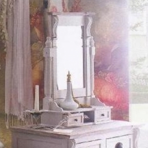 Zrkadlo na postavenie Provence 42x68x16cm