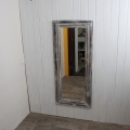 Zrkadlo s dreveným rámom šedej s patinou 50x115cm 