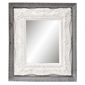 Zrkadlo s dvojitým rámom 41x47cm