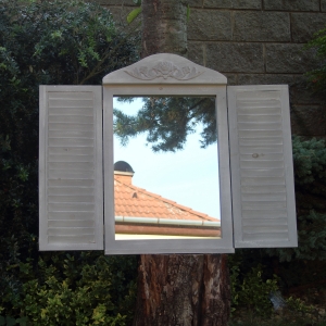 Zrkadlo s okenicami 80x50cm