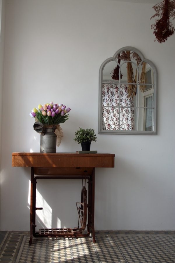 Zrkadlo s vitráží 61,6x3,8x90,5 cm