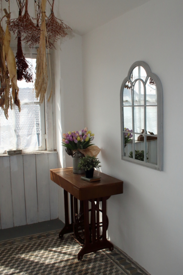 Zrkadlo s vitráží 61,6x3,8x90,5 cm