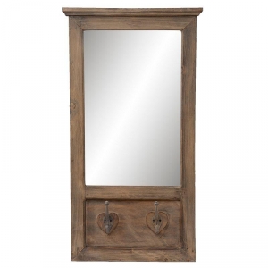 Zrkadlo sa 2 háčiky 44x80cm