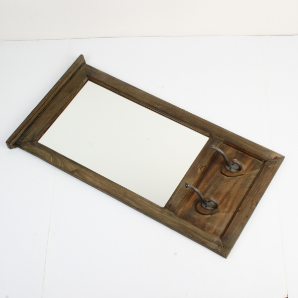 Zrkadlo sa 2 háčiky 44x80cm