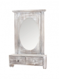 Zrkadlo s dvoma šuplíky 40x66x13cm