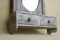 Zrkadlo s dvoma šuplíky 40x66x13cm