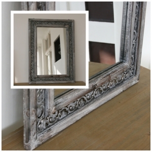 Zrkadlo vintage s ornamentami 49x67cm