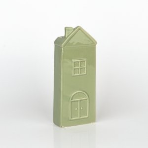 Zvlhčovač vzduchu na radiátor domček zelený 7x19x3,2cm