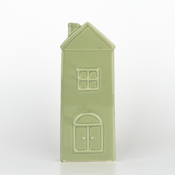 Zvlhčovač vzduchu na radiátor domček zelený 7x19x3,2cm