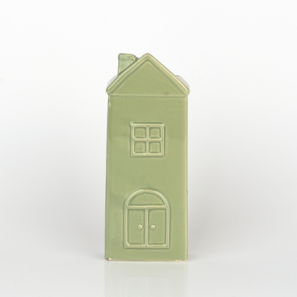 Zvlhčovač vzduchu na radiátor domček zelený 7x19x3,2cm