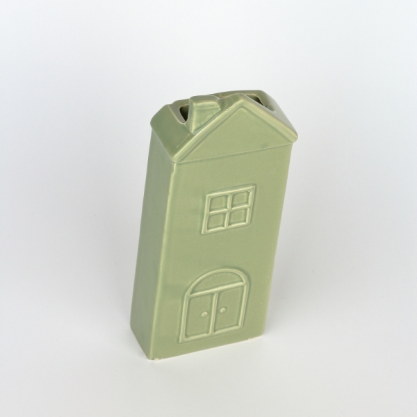 Zvlhčovač vzduchu na radiátor domček zelený 7x19x3,2cm