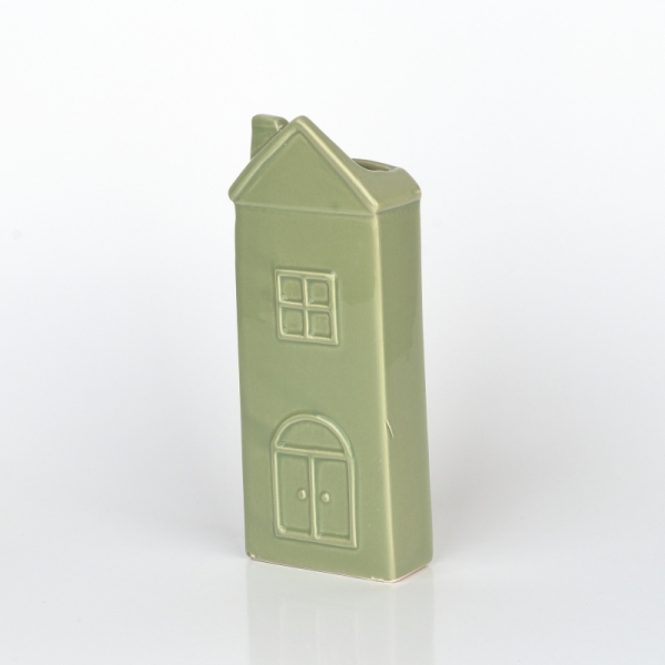 Zvlhčovač vzduchu na radiátor domček zelený 7x19x3,2cm