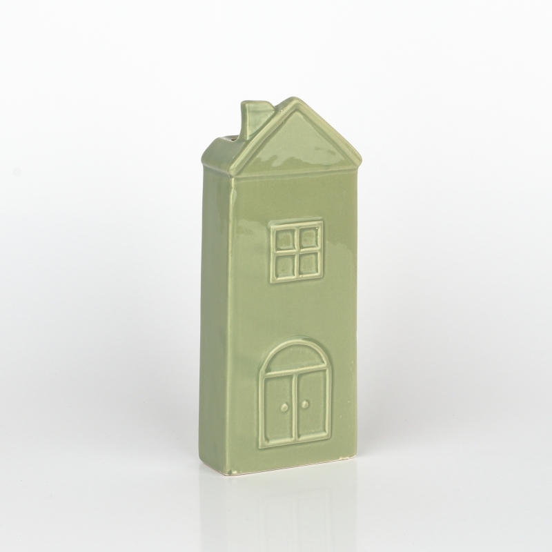 Zvlhčovač vzduchu na radiátor domček zelený 7x19x3,2cm