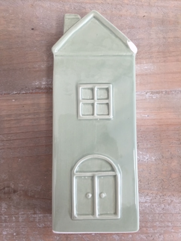 Zvlhčovač vzduchu na radiátor domček zelený - vyradené