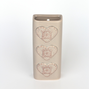 Zvlhčovač vzduchu na radiátor srdce hnedý 6,9x17x4cm