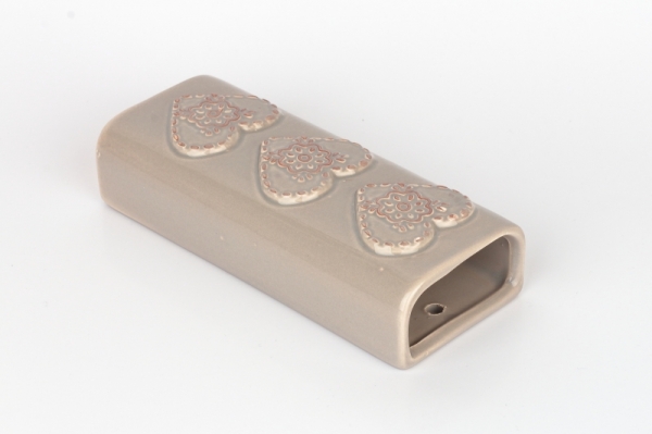 Zvlhčovač vzduchu na radiátor srdce hnedý 6,9x17x4cm