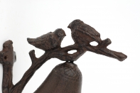 Zvonček na konzolke s vtáčikmi 13x16cm