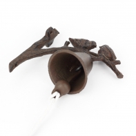 Zvonček na konzolke s vtáčikmi 13x16cm