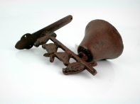 Zvonček liatinový s vtáčikmi