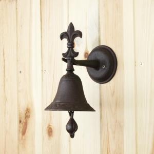 Zvonček ručný liatinový 22cm